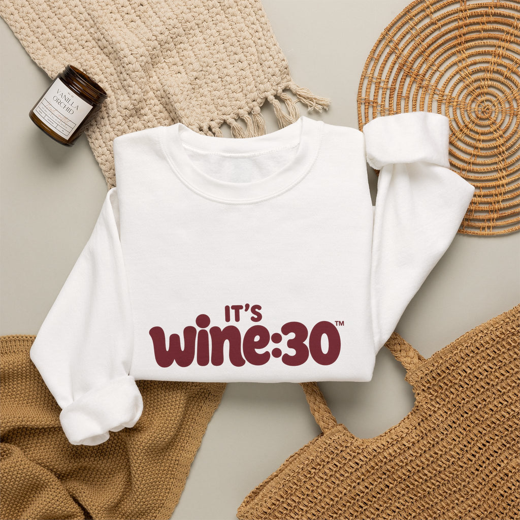 It’s Wine:30™ Casual Crewneck Sweatshirt